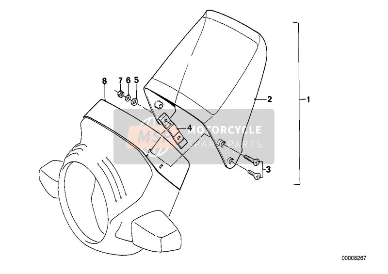 46632300146, Kit Mont. Succ.,Deflettore Frangivento, BMW, 0