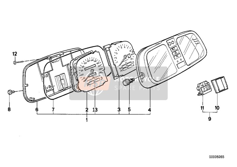 62112305251, Cuadro De Instrumentos, BMW, 0