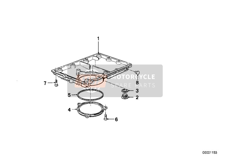 BMW K 100 83 (0501,0511) 1988 OIL PAN for a 1988 BMW K 100 83 (0501,0511)