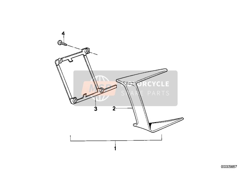 BMW K 100 LT 87 (0506,0516) 1986 TRIM PANEL AIRDUCT for a 1986 BMW K 100 LT 87 (0506,0516)