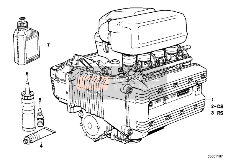 BMW K 100 LT 87 (0506,0516) 1986 ENGINE for a 1986 BMW K 100 LT 87 (0506,0516)