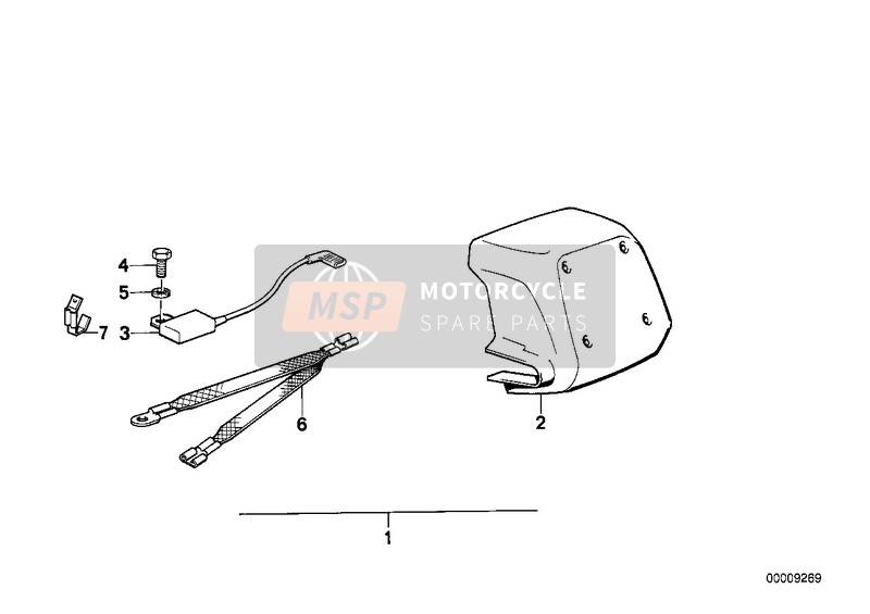 BMW K 100 LT 87 (0506,0516) 1986 ANTI-INTERFERENCE KIT 1 for a 1986 BMW K 100 LT 87 (0506,0516)