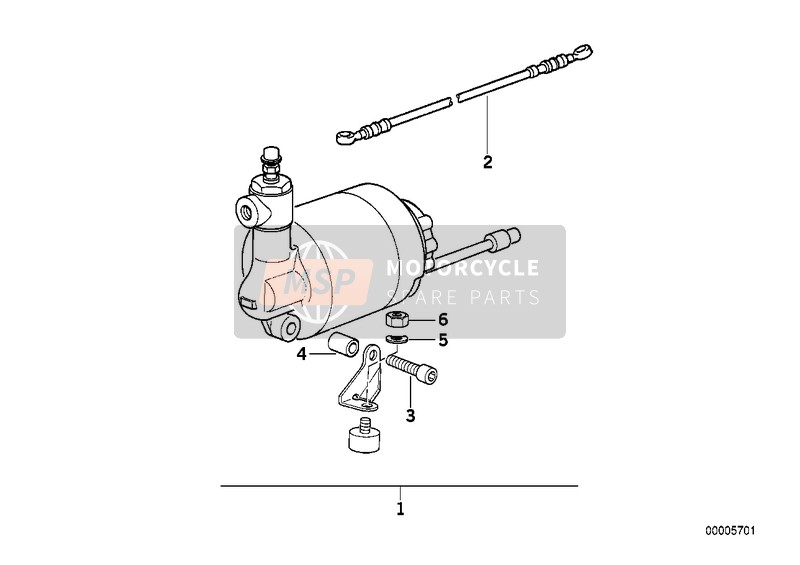 BMW K 100 RS 83 (0502,0503,0513) 1989 Kit per ulteriore poggiapiedi per un 1989 BMW K 100 RS 83 (0502,0503,0513)