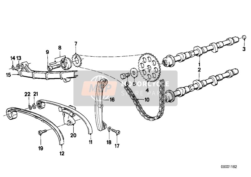 Mando valvul.-arbol de levas/transm cad.