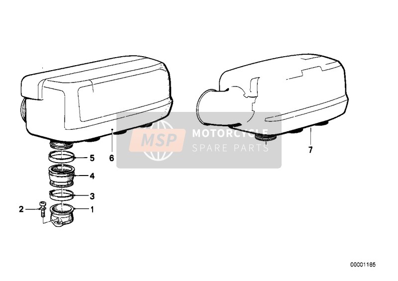 BMW K 100 RS 83 (0502,0503,0513) 1989 Colector de aire/tubuladura de aspirac. para un 1989 BMW K 100 RS 83 (0502,0503,0513)