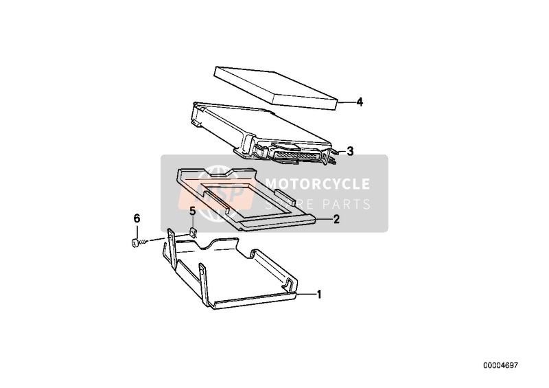 BMW K 100 RS 83 (0502,0503,0513) 1983 Boîtier de commande ABS pour un 1983 BMW K 100 RS 83 (0502,0503,0513)