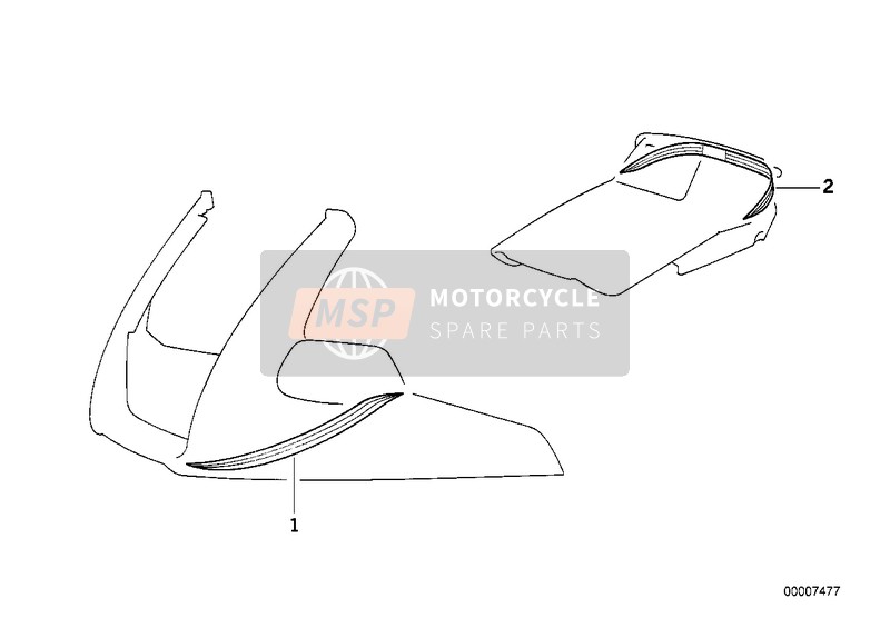 BMW K 100 RS (0523,0533) 1991 Pegatina para un 1991 BMW K 100 RS (0523,0533)