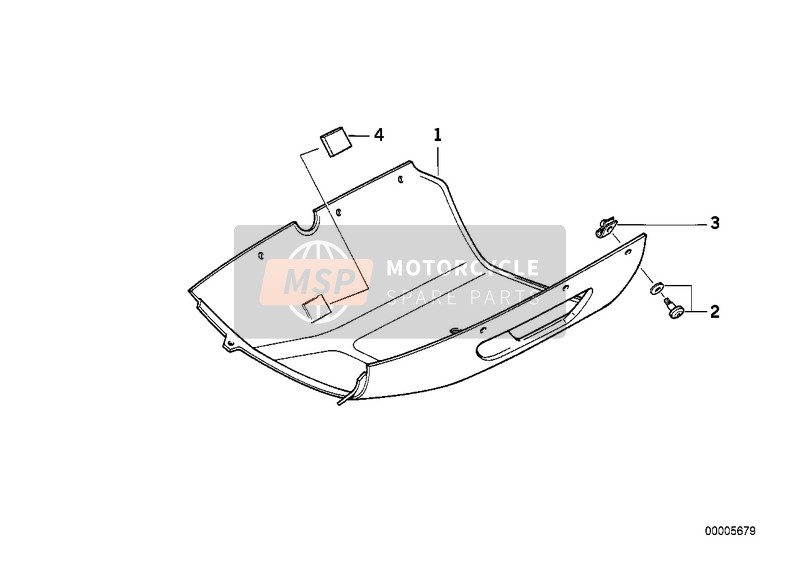 BMW K 1 (0525,0535) 1989 Motorspoiler voor een 1989 BMW K 1 (0525,0535)