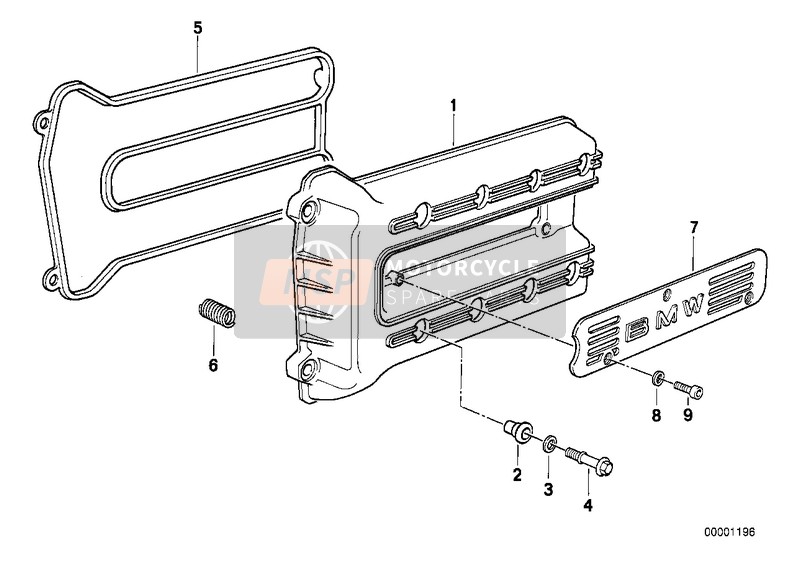 BMW K 1 (0525,0535) 1992 CYLINDER HEAD COVER for a 1992 BMW K 1 (0525,0535)