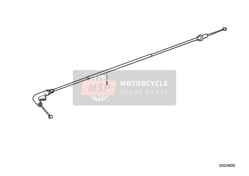 BMW K 1 (0525,0535) 1988 Hefboom voor gastoevoer voor een 1988 BMW K 1 (0525,0535)