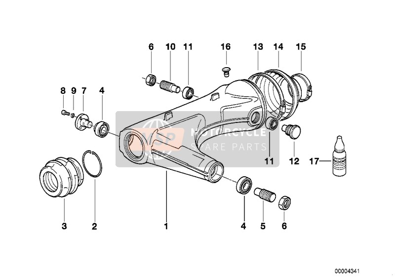 BMW K 1 (0525,0535) 1991 Bras oscillant pour un 1991 BMW K 1 (0525,0535)