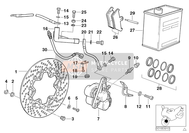 FRONT WHEEL BRAKE