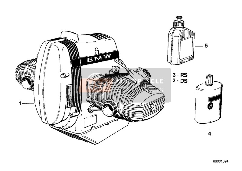 BMW R 100 /7T 1984 ENGINE 3 for a 1984 BMW R 100 /7T