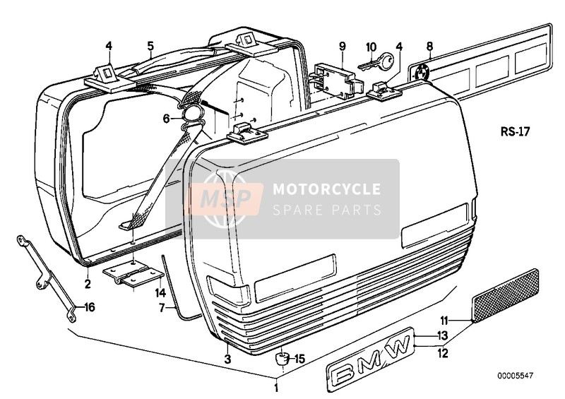 BMW R 100 /7T 1978 Valise touring 2 pour un 1978 BMW R 100 /7T