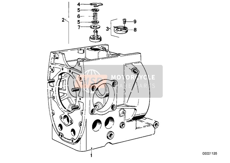 BMW R 100 /7T 1977 ENGINE HOUSING for a 1977 BMW R 100 /7T