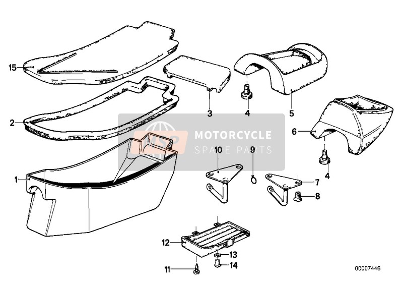 BMW R 100 /7T 1976 Boîte à outils 1 pour un 1976 BMW R 100 /7T