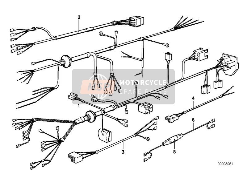 61111244093, Wiring Harness Sector Chassis, BMW, 0