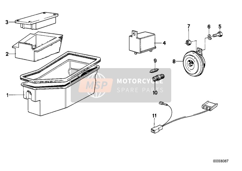 BMW R 100 /7T 1979 TOOL BOX 2 for a 1979 BMW R 100 /7T