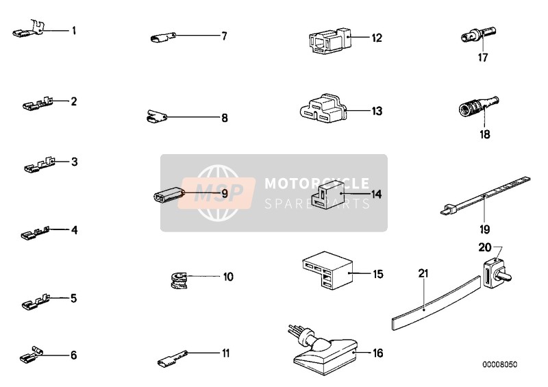 BMW R 100 /7T 1980 Stecker/Steckergehäuse für ein 1980 BMW R 100 /7T