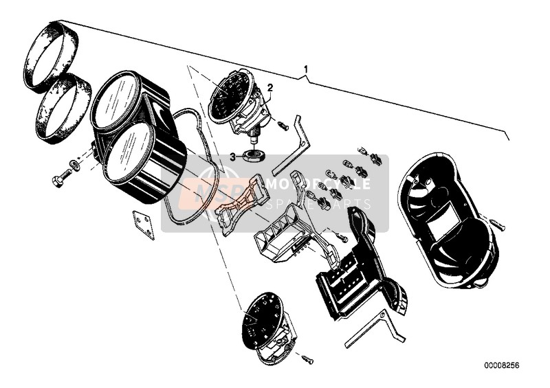 BMW R 100 /7T 1983 Combinazione strumenti per un 1983 BMW R 100 /7T