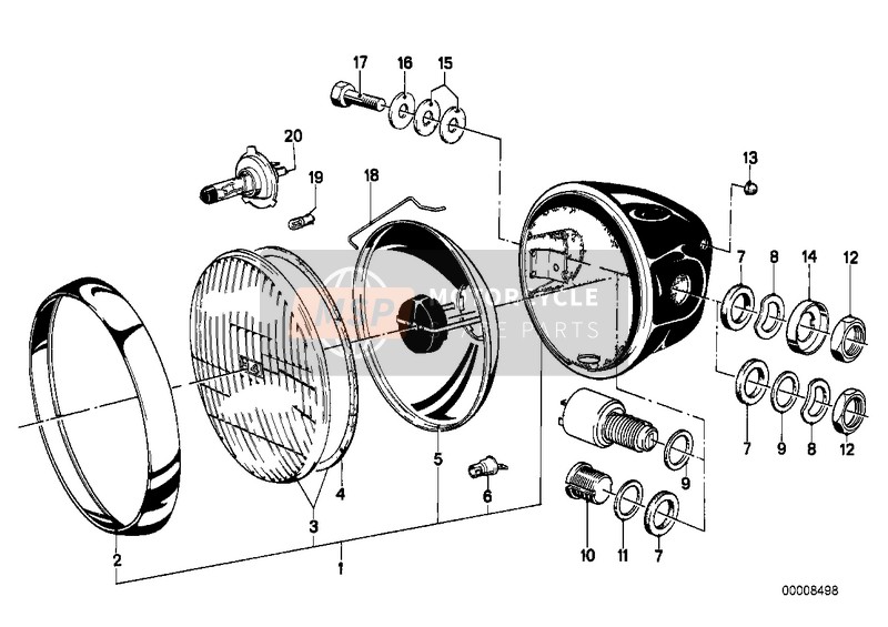 BMW R 100 /7T 1980 Faro per un 1980 BMW R 100 /7T