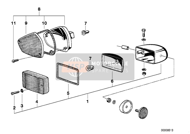 BMW R 100 /7T 1977 Luz intermitente para un 1977 BMW R 100 /7T