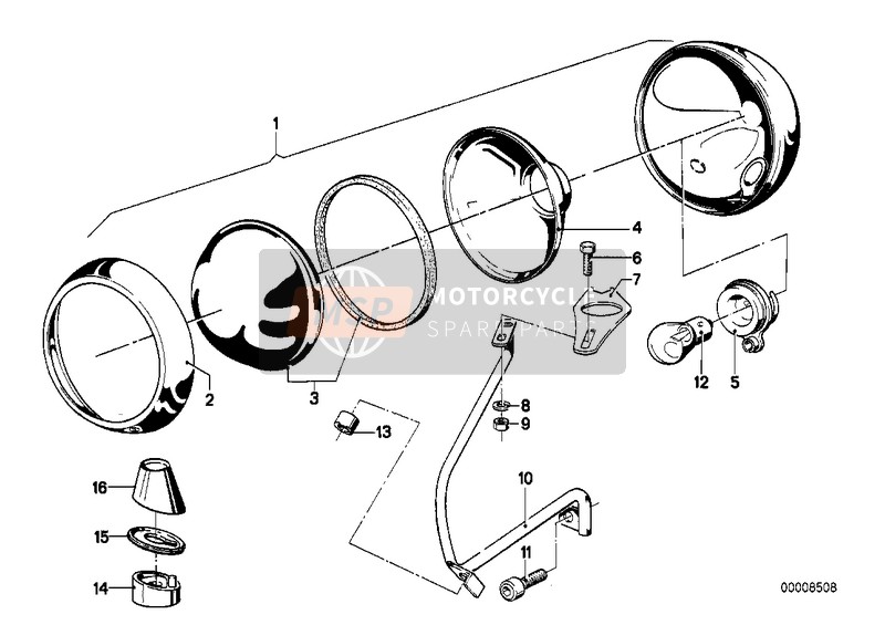 BMW R 100 /7T 1976 SIGNALLING LIGHT-BOSCH for a 1976 BMW R 100 /7T