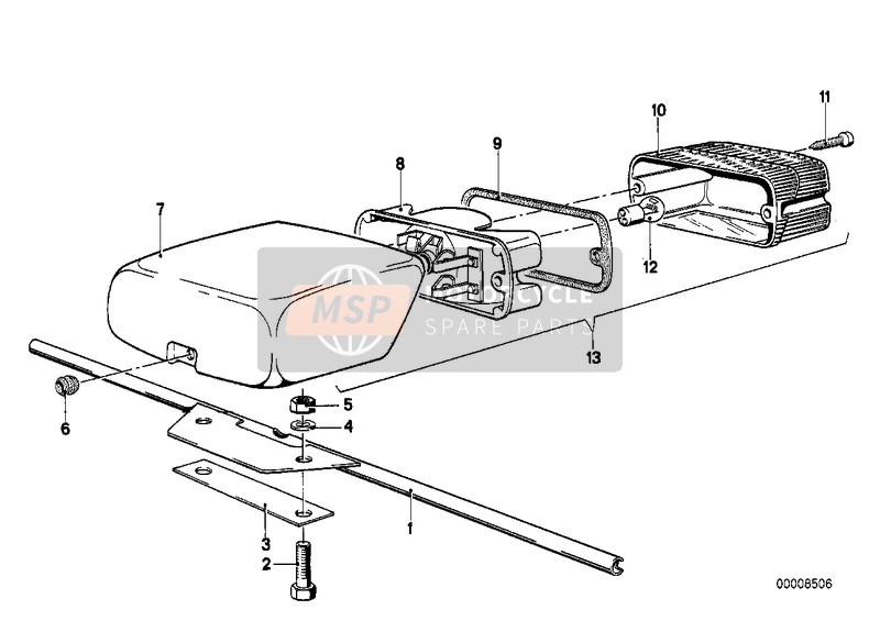 BMW R 100 /7T 1984 Pezzi singoli di fanale posteriore 2 per un 1984 BMW R 100 /7T