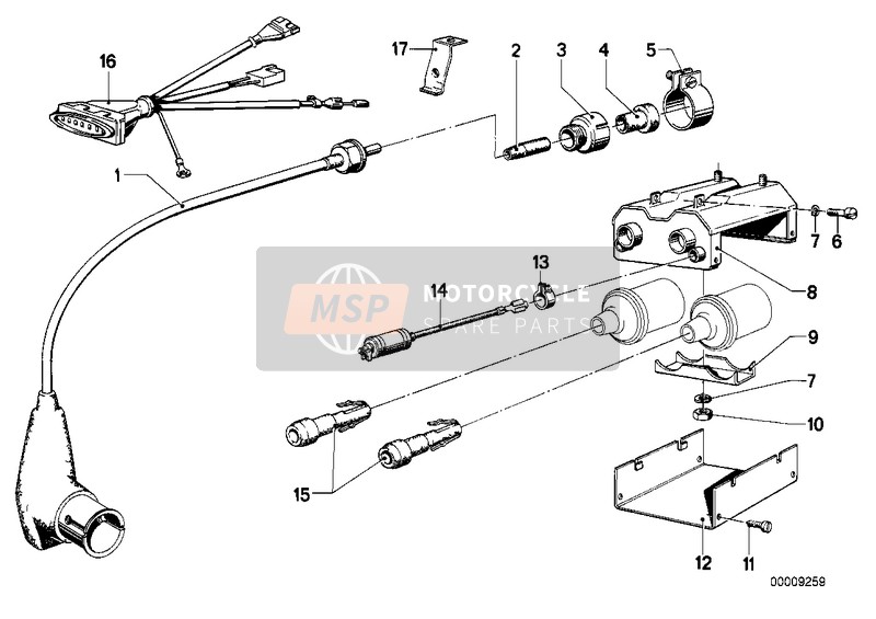 BMW R 100 /7T 1976 SUPPRESSING SOCKET for a 1976 BMW R 100 /7T