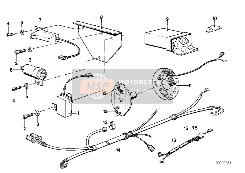 BMW R 100 /7T 1979 ANTI-INTERFERENCE KIT for a 1979 BMW R 100 /7T