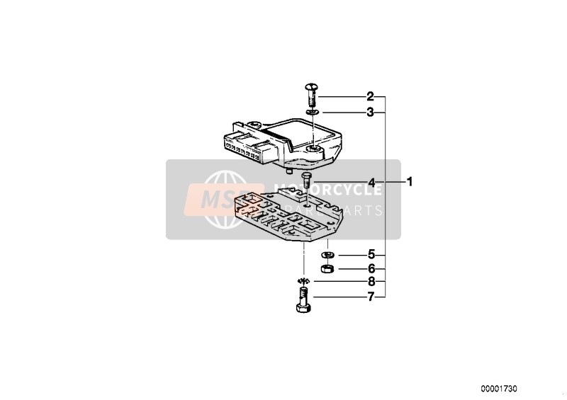 BMW R 100 /7T 1976 IGNITION CONTROL UNIT for a 1976 BMW R 100 /7T