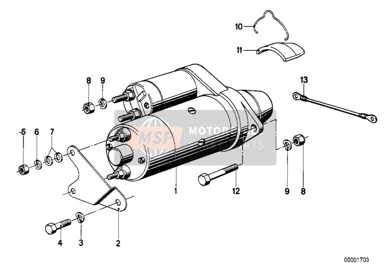 BMW R 100 /7T 1976 Starter 1 for a 1976 BMW R 100 /7T