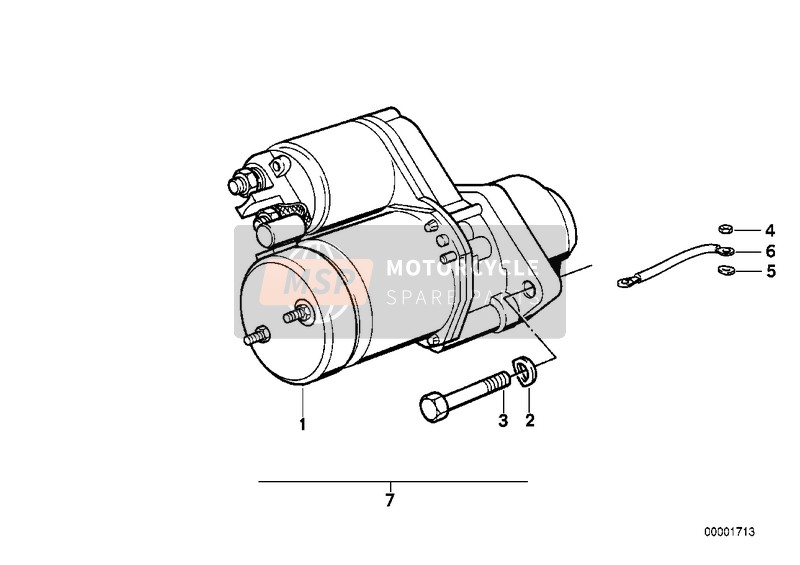 BMW R 100 /7T 1982 STARTER 2 para un 1982 BMW R 100 /7T