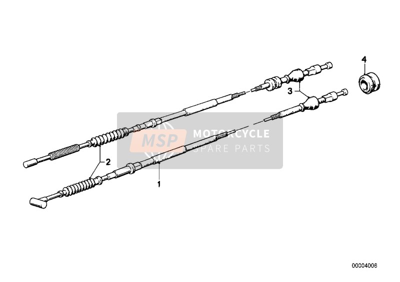 BMW R 100 /7T 1979 CLUTCH CABLE for a 1979 BMW R 100 /7T