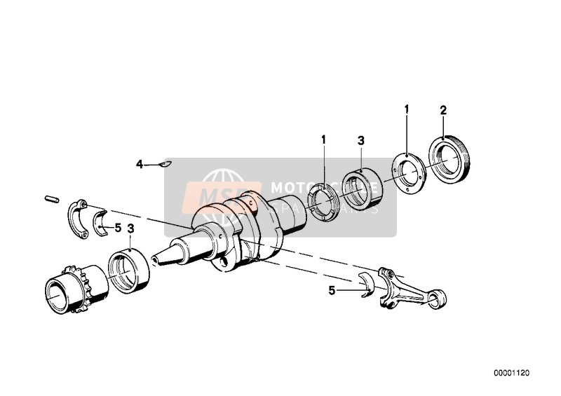 BMW R 100 CS 1976 CONNECTING ROD / CONNECTING ROD BEARING for a 1976 BMW R 100 CS