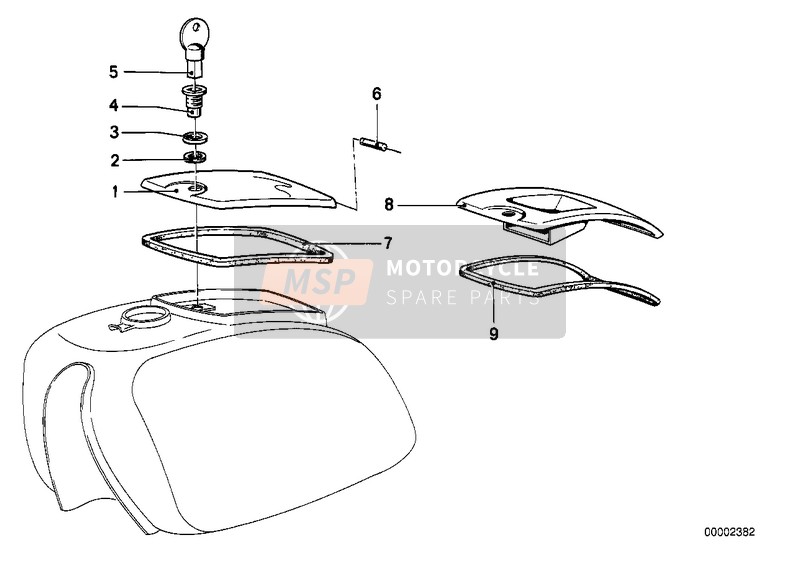 FUEL TANK-TOOL CONTAINER