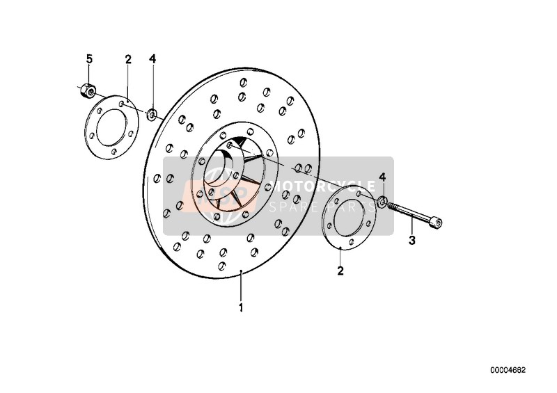 BMW R 100 CS 1979 Brake Rotor, Front for a 1979 BMW R 100 CS