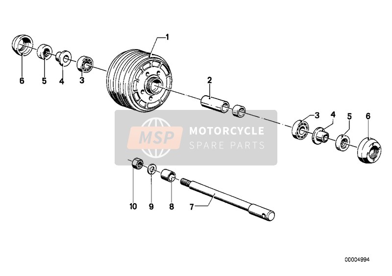 BMW R 100 RS 1982 WHEEL HUB MOUNTING PARTS FRONT for a 1982 BMW R 100 RS