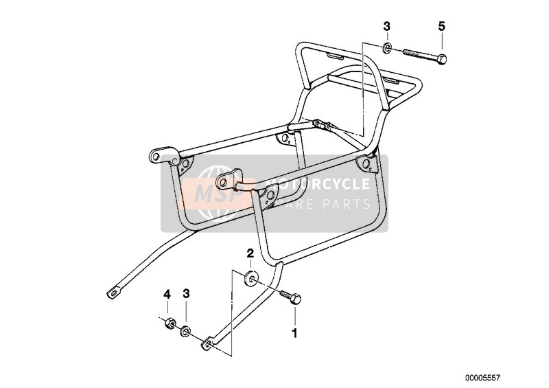 BMW R 100 RS 1987 SET CASE HOLDER 2 for a 1987 BMW R 100 RS