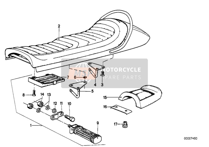 Sillin de asiento doble kit de montaje