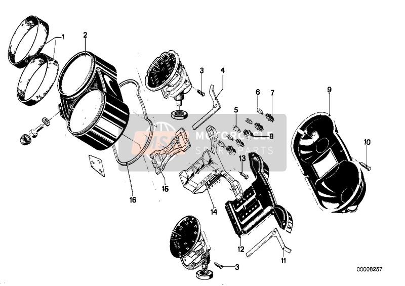 BMW R 100 RS 1980 Combinacion de instrumentos-piezas suelt para un 1980 BMW R 100 RS