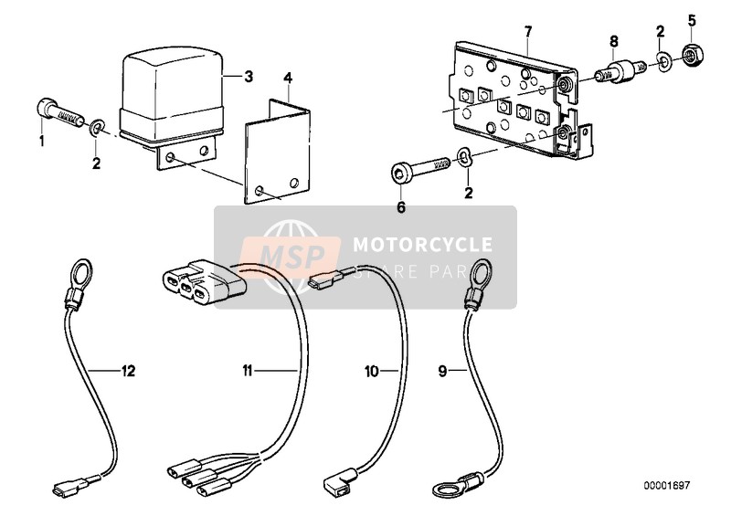 BMW R 100 RS 1980 Generatorregler, Diodenplatte für ein 1980 BMW R 100 RS