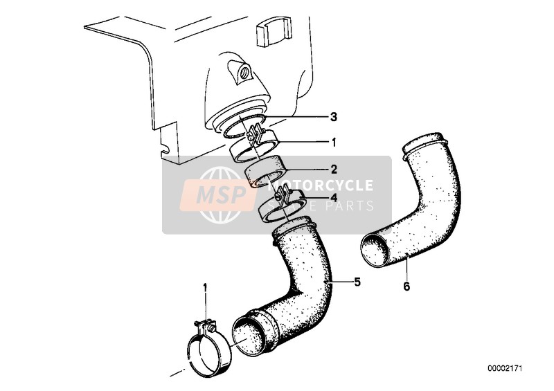 BMW R 100 RS 1993 AIR CLEANER-SUCTION FUNNEL for a 1993 BMW R 100 RS