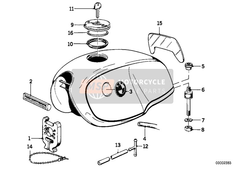 Reservoir de carburant pieces rapp.