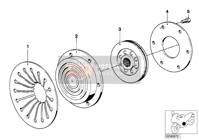 BMW R 100 RS 1995 CLUTCH PLATE for a 1995 BMW R 100 RS