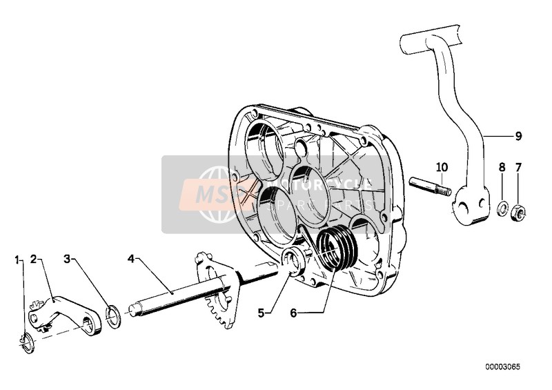 BMW R 100 RS 1979 Kick Starter para un 1979 BMW R 100 RS