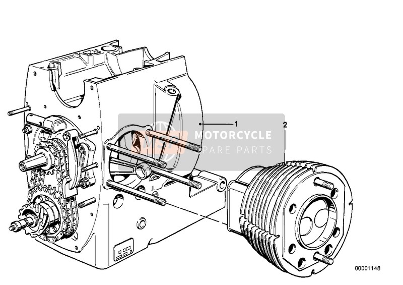 BMW R 100 S 1981 Motore alleggerito per un 1981 BMW R 100 S