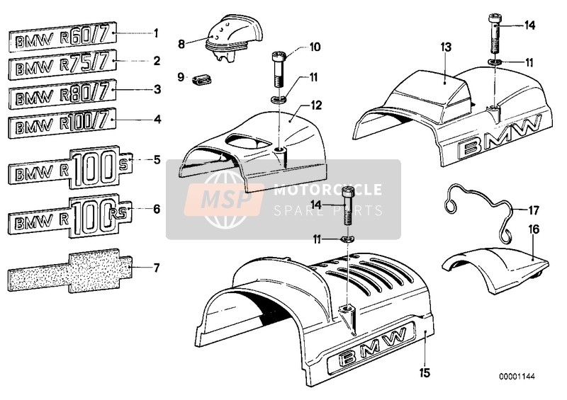 BMW R 100 S 1984 Couverture 48 pour un 1984 BMW R 100 S