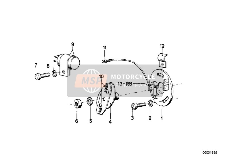 BMW R 100 S 1984 Zündimpulsgeber 2 für ein 1984 BMW R 100 S