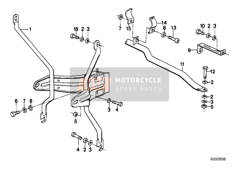 BMW R 100 TIC 1978 TRIM PANEL-BRACKET for a 1978 BMW R 100 TIC